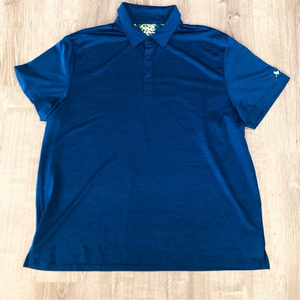 New Without Tags Birdie‎ Bound Short Sleeve Golf Polo Shirt Blue Mens Size XL